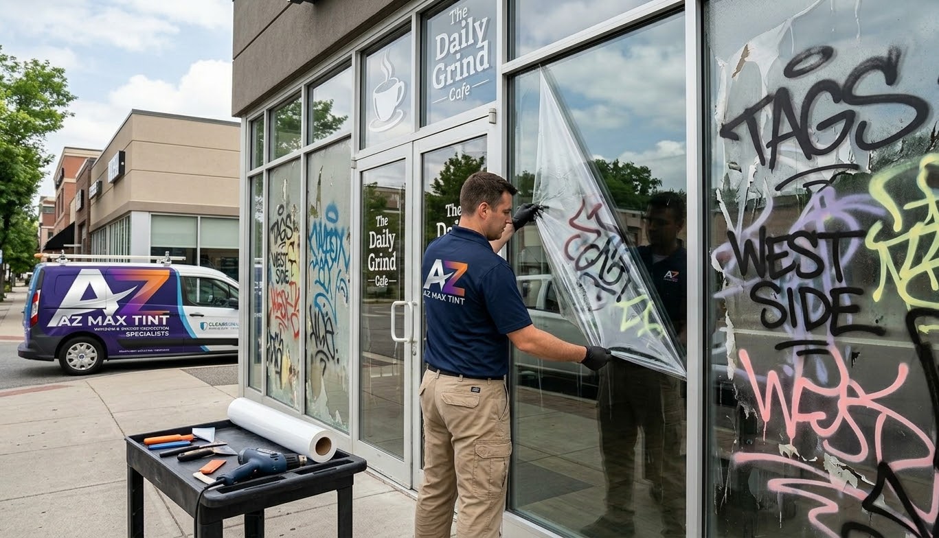 Securing Your Business: The Real ROI of Anti-Graffiti and Security Window Films